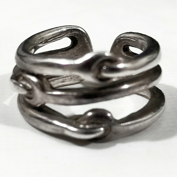 Vintage Ralph Lauren Sterling Silver Ring- Size 5 Adjustable - Picture 2 of 7